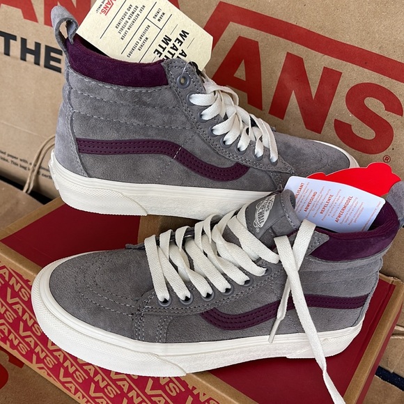 Vans Sk8-Hi MTE Forest Gray/Prune sneakers WMNS - Picture 11 of 16